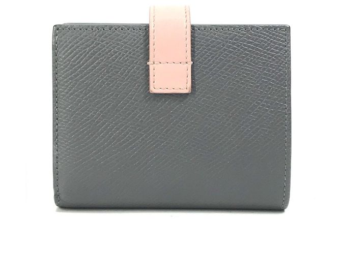 Céline Celine Two-Tone Small Strap Wallet Brown Pink - view 2