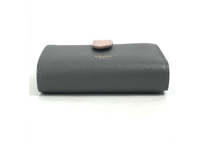 Céline Celine Two-Tone Small Strap Wallet Brown Pink - view 3