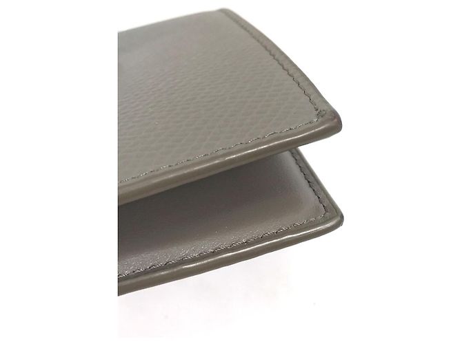 Céline Monedero de cuero tri-fold Celine Castaño Azul claro - vista 9