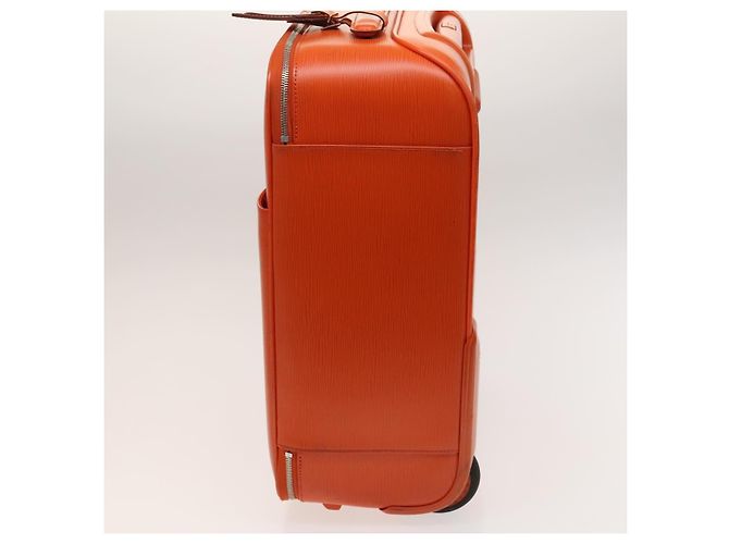 Valigia Pegase Louis Vuitton in pelle Epi 45 Arancione - vista 3