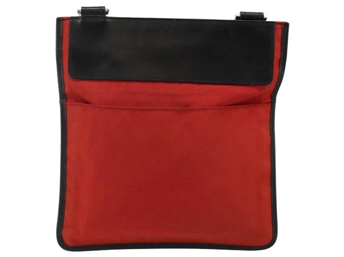 Borsa a tracolla in nylon con tasca frontale Gucci Rosso - vista 2