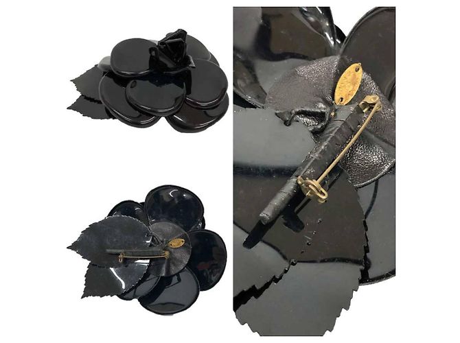Spilla Camelia Corsage CHANEL Nero - vista 2