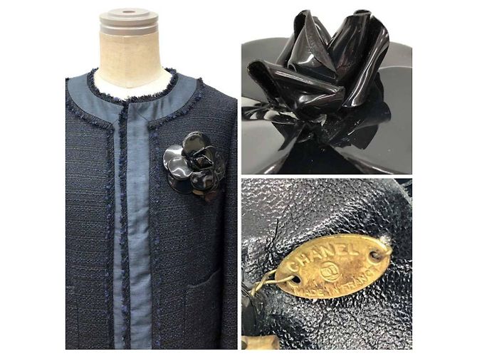 Spilla Camelia Corsage CHANEL Nero - vista 3