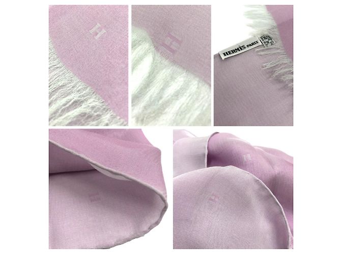 Hermès Hermes Silk Stole Muffler in Purple - view 3