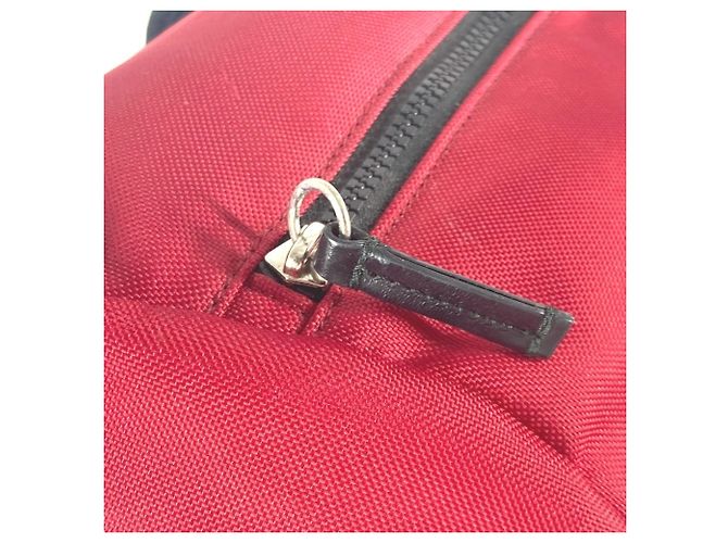 Gucci Sherry Line Rucksack mit Techno-Logo Tigerkopf Schwarz Rot - Ansicht 10