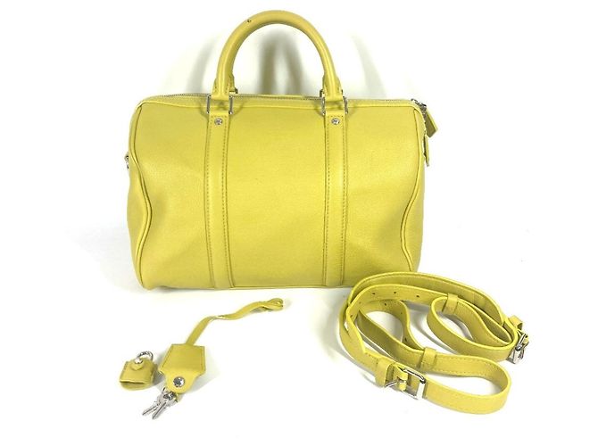 Borsa SC Parnassus della collaborazione Louis Vuitton Sofia Coppola PM Giallo - vista 3