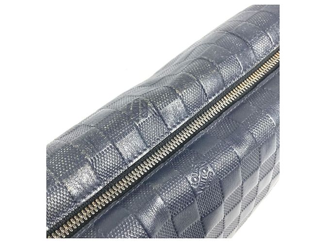 Borsa Messenger PM Damier Infini di Louis Vuitton Nero Blu navy - vista 11