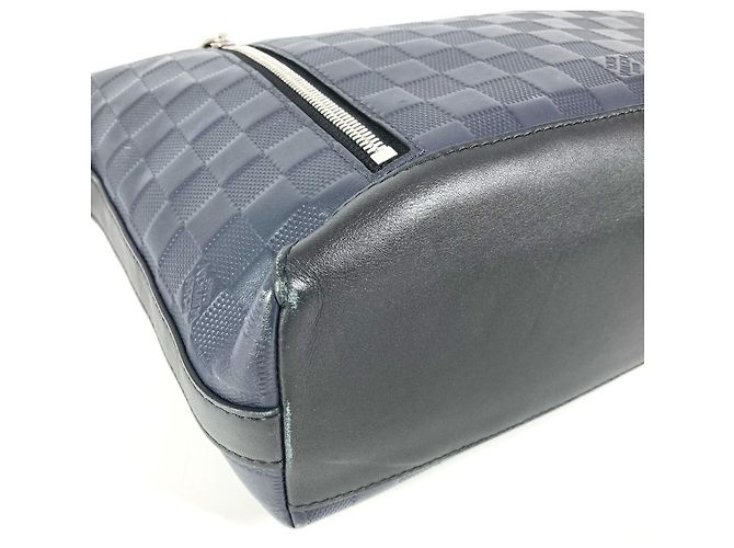 Borsa Messenger PM Damier Infini di Louis Vuitton Nero Blu navy - vista 9