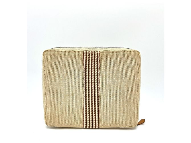 Hermès HERMES Nuovo Pouch da Viaggio Four Tou Marrone Beige Giallo - vista 2