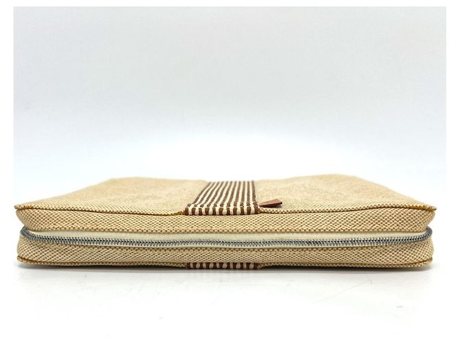 Hermès HERMES Nuovo Pouch da Viaggio Four Tou Marrone Beige Giallo - vista 4