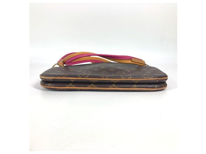 Borsa a Spalla Pochette Loretta Monogramma Louis Vuitton Marrone Rosa - vista 5