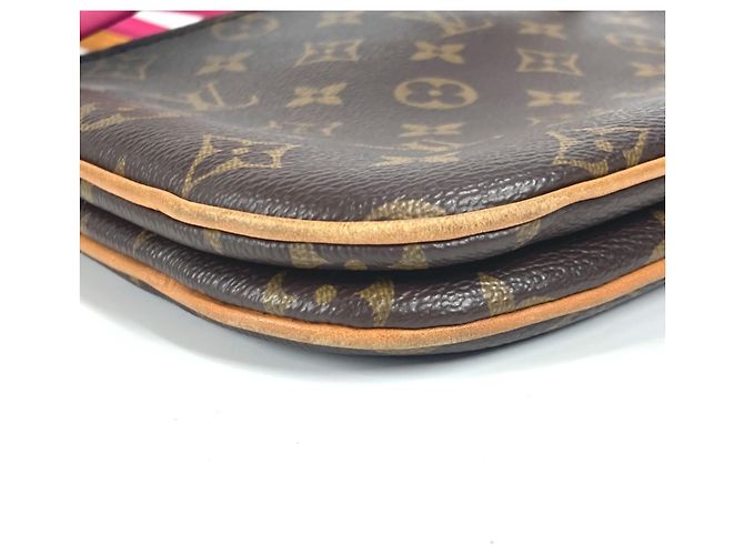 Borsa a Spalla Pochette Loretta Monogramma Louis Vuitton Marrone Rosa - vista 7