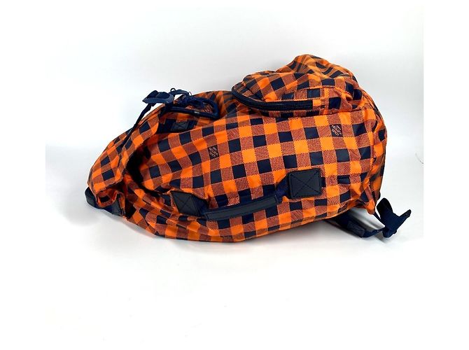 Louis Vuitton N41188 Damier Aventure Light Pack Rucksack Orange Marineblau Damier ebene - Ansicht 3