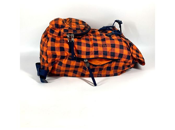 Louis Vuitton N41188 Damier Aventure Light Pack Rucksack Orange Marineblau Damier ebene - Ansicht 4