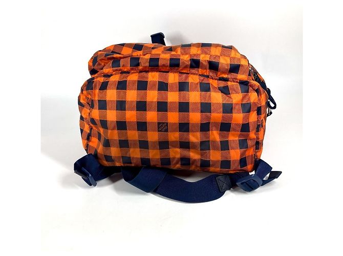 Louis Vuitton N41188 Damier Aventure Light Pack Rucksack Orange Marineblau Damier ebene - Ansicht 5