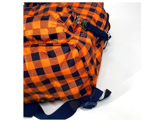 Louis Vuitton N41188 Damier Aventure Light Pack Rucksack Orange Marineblau Damier ebene - Ansicht 6
