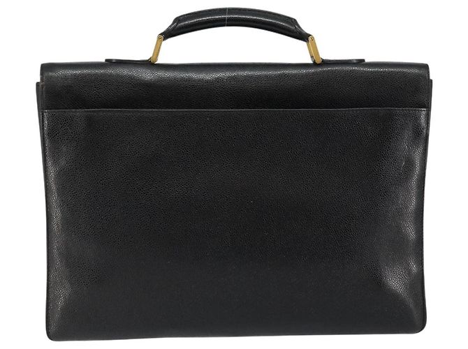 Malette Vintage Chanel Caviar Grande Noir - vue 2