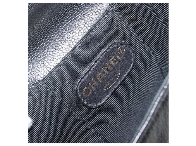 Malette Vintage Chanel Caviar Grande Noir - vue 6