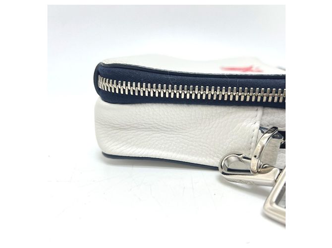 Borsa a Spalla Christian Dior Collaborazione Dior x Stüssy Bianco Blu navy - vista 16