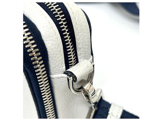 Borsa a Spalla Christian Dior Collaborazione Dior x Stüssy Bianco Blu navy - vista 7