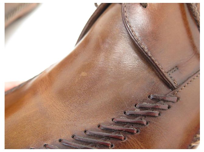 SCARPE BERLUTI INDJO RIPARATE DERBY 8.5 42.5 +ALBERI PER SCARPE Marrone - vista 14