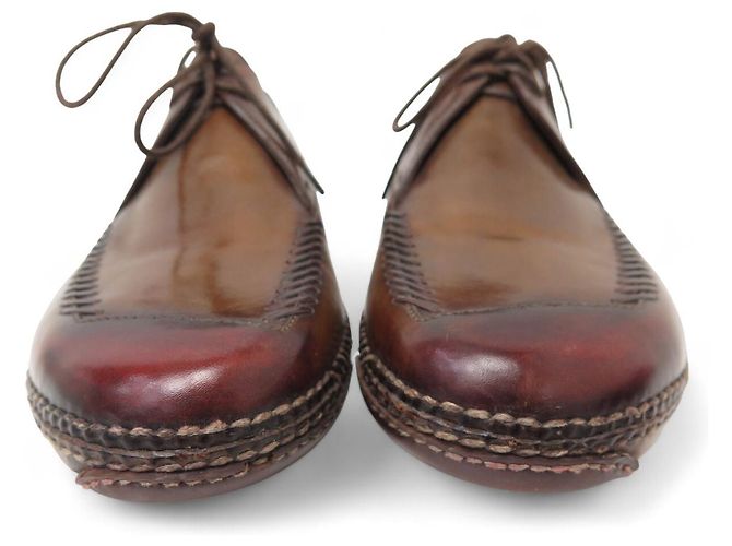 SCARPE BERLUTI INDJO RIPARATE DERBY 8.5 42.5 +ALBERI PER SCARPE Marrone - vista 4