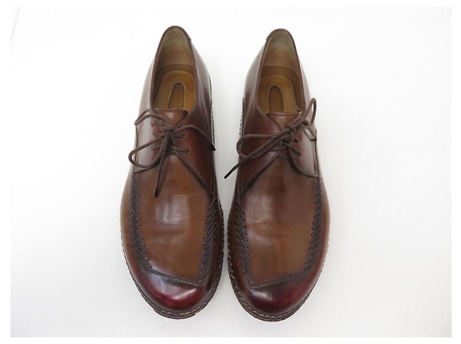 SCARPE BERLUTI INDJO RIPARATE DERBY 8.5 42.5 +ALBERI PER SCARPE Marrone - vista 7