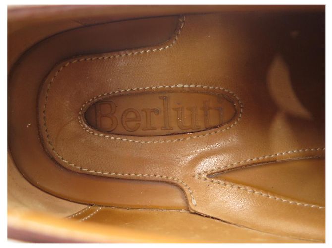 SCARPE BERLUTI INDJO RIPARATE DERBY 8.5 42.5 +ALBERI PER SCARPE Marrone - vista 8