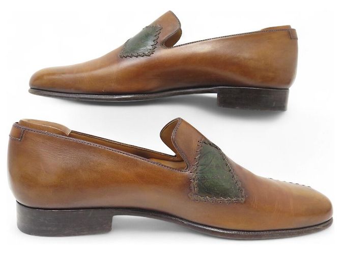 SCARPE BERLUTI MOCASSINI RIPARATI SCRITTO 8.5 42.5 CALZATURE - vista 2