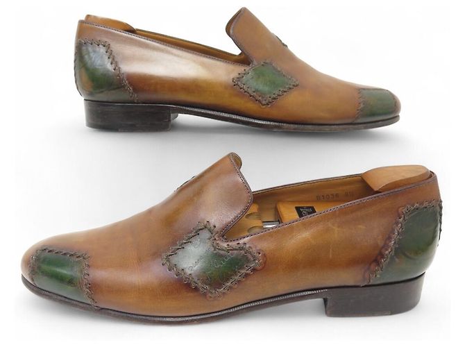 SCARPE BERLUTI MOCASSINI RIPARATI SCRITTO 8.5 42.5 CALZATURE - vista 3