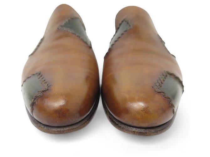 SCARPE BERLUTI MOCASSINI RIPARATI SCRITTO 8.5 42.5 CALZATURE - vista 4