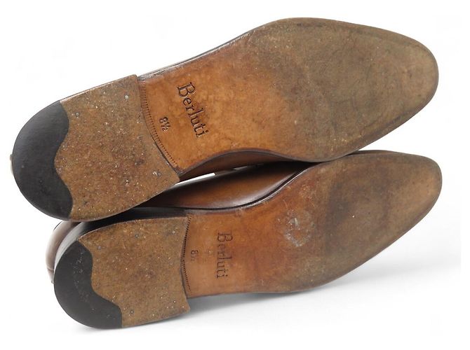 SCARPE BERLUTI MOCASSINI RIPARATI SCRITTO 8.5 42.5 CALZATURE - vista 6