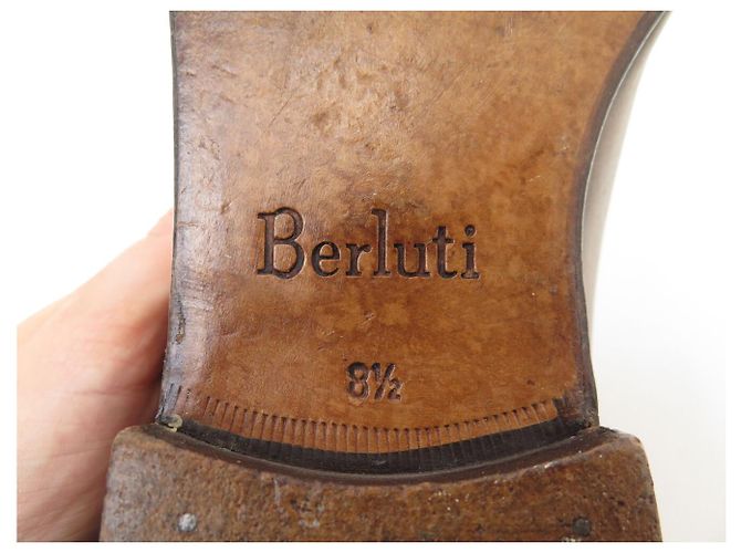 SCARPE BERLUTI MOCASSINI RIPARATI SCRITTO 8.5 42.5 CALZATURE - vista 7