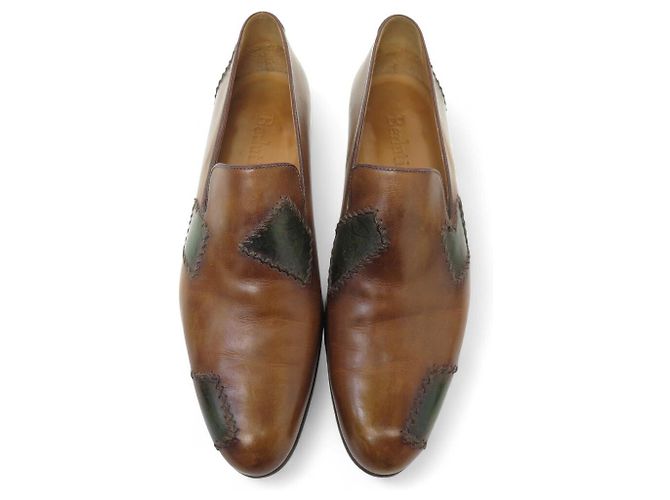 SCARPE BERLUTI MOCASSINI RIPARATI SCRITTO 8.5 42.5 CALZATURE - vista 8