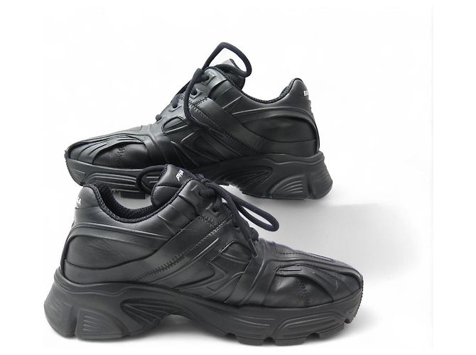 BALENCIAGA PHANTOM 36 SCHWARZE LEDERSNEAKERS + BOX - Ansicht 2