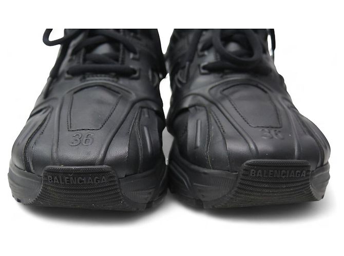 BALENCIAGA PHANTOM 36 SCHWARZE LEDERSNEAKERS + BOX - Ansicht 4