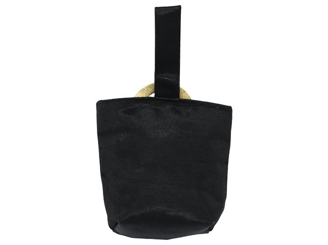 Céline Celine Circle Logo Nylon Nero - vista 2