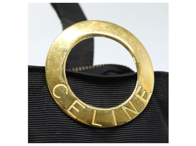 Céline Celine Circle Logo Nylon Nero - vista 6