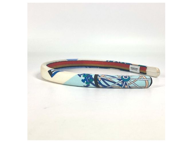 Accessorio per capelli Elsa di Hermès - Fascia Bianco Blu - vista 4