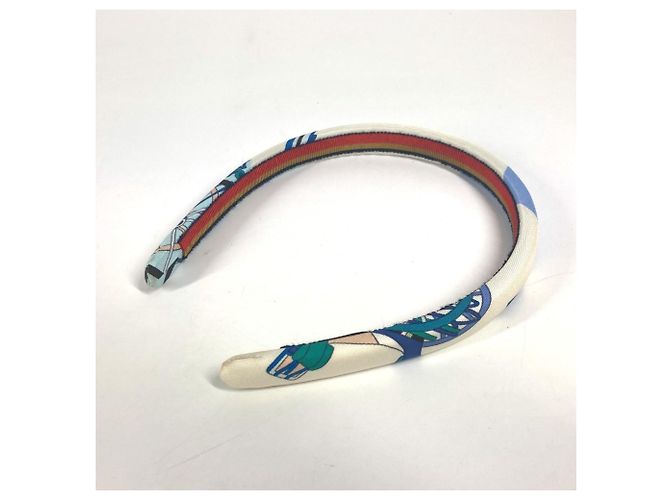 Accessorio per capelli Elsa di Hermès - Fascia Bianco Blu - vista 8