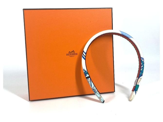 Accessorio per capelli Elsa di Hermès - Fascia Bianco Blu - vista 9