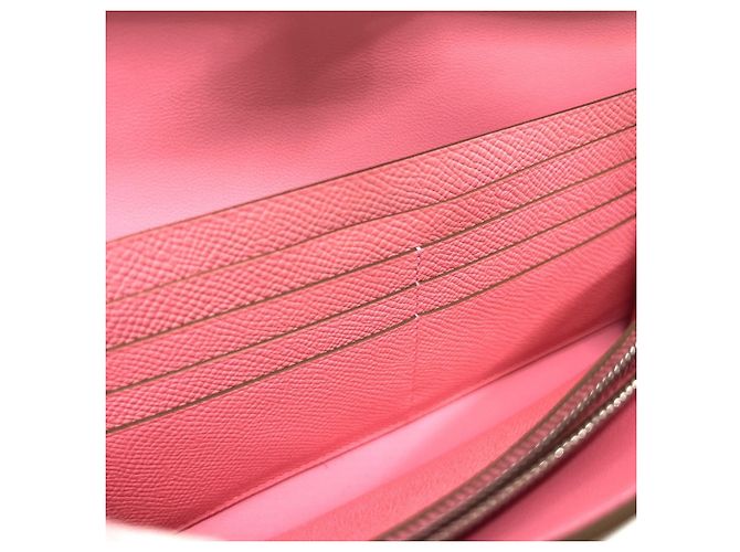 Hermès Billetera Hermes Constance To Go Rosa - vista 12