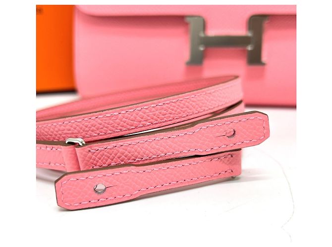 Hermès Billetera Hermes Constance To Go Rosa - vista 13