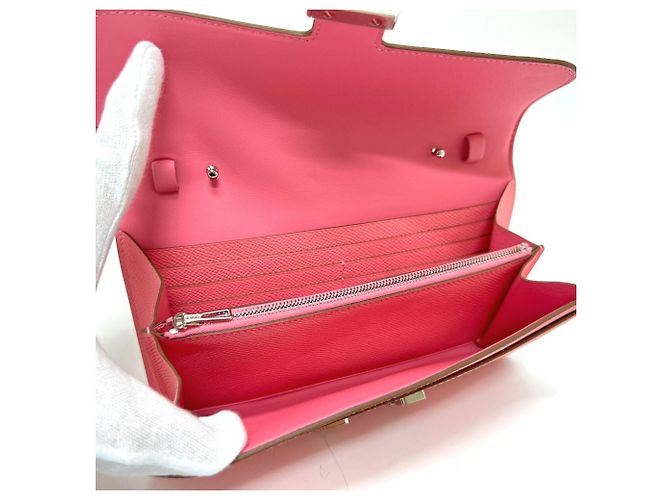 Hermès Billetera Hermes Constance To Go Rosa - vista 6