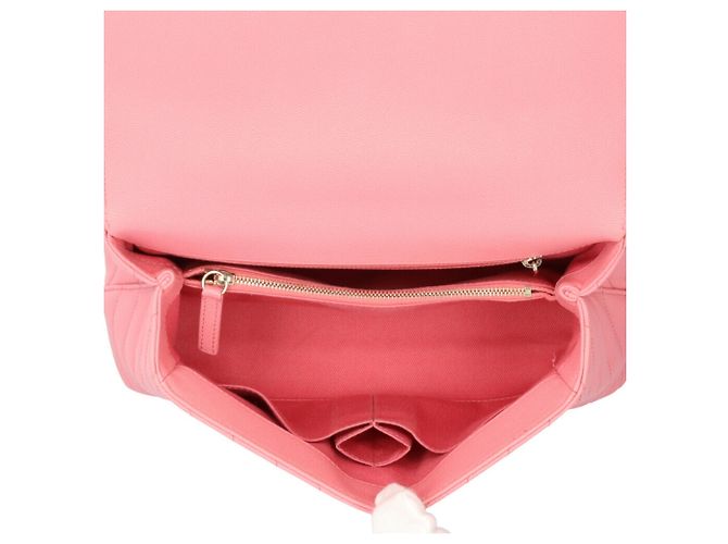 Borsa a Spalla Chanel Coco Handle 29 V-Stitch Rosa - vista 6