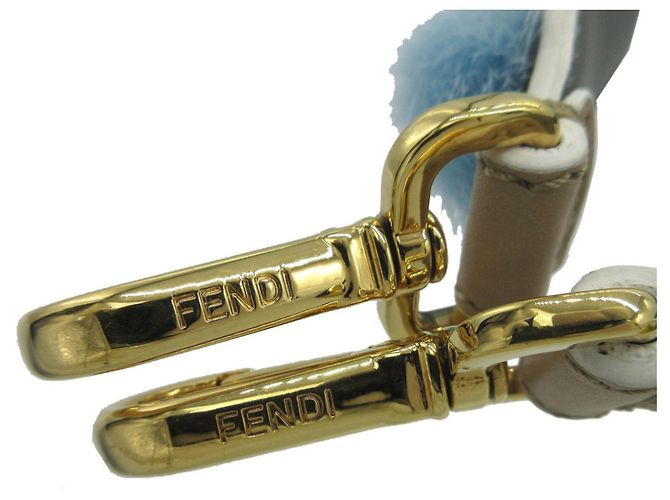 Fendi Strap You Spalla in pelle/volpe multicolore - vista 2