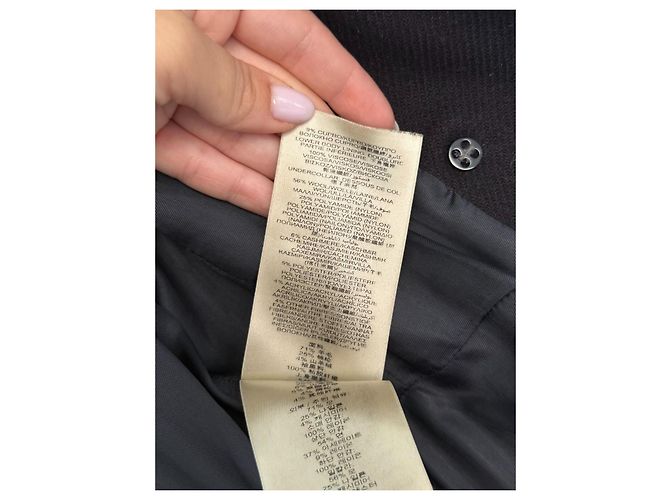 Burberry Brit Abrigo Burberry de lana azul marino de doble botonadura - vista 3