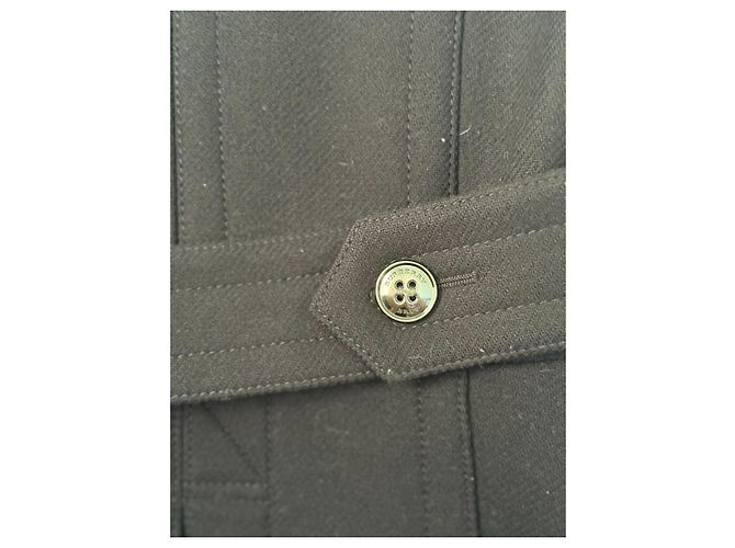 Burberry Brit Abrigo Burberry de lana azul marino de doble botonadura - vista 4