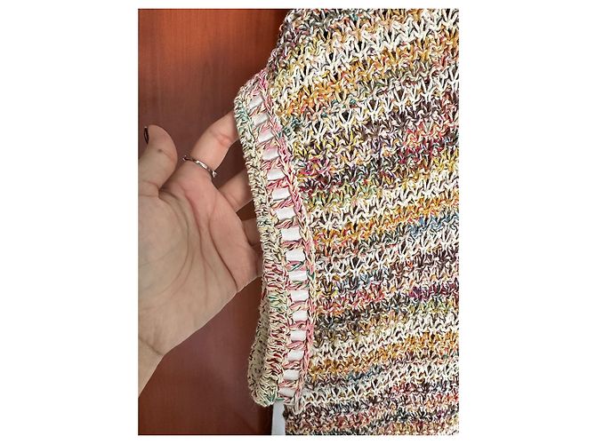 Chanel Baumwollkleid Mehrfarbig Größe 36 Mehrfarben - Ansicht 7