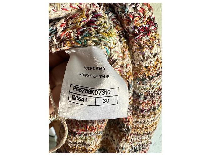 Chanel Baumwollkleid Mehrfarbig Größe 36 Mehrfarben - Ansicht 9